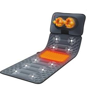 lot 20982 image: Full Body Massage Mat with Heat, Body Massager for Pain Relief Deep Tissue, Heated Massage Pad, Heating Pad with 10 Vibrating Motors, Massagers Mattress, with 9 Modes 9 Intensities-Grey