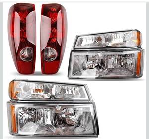 lot 20987 image: Headlights Tail Lights Combo - Compatible with 2004-2012 Chevy ColoradoGMC Canyon, 2006-2008 Isuzu I-Series. Retail $149