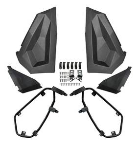 lot 22934 image: 2879509 Lower Half Door Inserts Panels Replacement for 2014-2020 Polaris RZR XP 900 1000 Turbo S EPS 60 Inch Models 2 Door Durable OE Style Frame Works Black