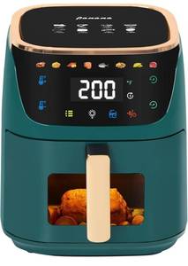 lot 31380 image: (135)Panana 8QT Large Air Fryer Compact, 8 Preset Menus Airfryer, One-Touch Digital Control Presets, Touchscreen Display, Dishwasher Safe, Nonstick, Fit for Family (Green)