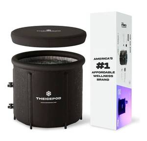 lot 31391 image: The Ice Pod Pro - Premium Cold Plunge Tub for Daily Recovery - Extra-Insulated Design with Thermal Lid - Built for Comfort, Performance & Durability - The Pod Company. Retail $200