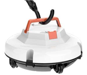 lot 31399 image: Cordless Robotic Pool Cleaner - 120 Mins Automatic Pool Vacuum for Above Ground Pool & In - Ground Flat Pools up to 1000 Sq.Ft, Robot Pool Cleaner with Self - Parking Tech. Retail $129