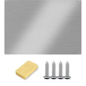 lot 31425 image: 12x30 Stainless Steel Backsplash - Easy Install with Pre-Drilled Holes - Ultra Flat Stove Backsplash Panel for Oven & Range Hood