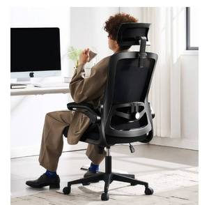 lot 31448 image: Fizzin Ergonomic Office Chair, 400 LBS Computer Chairs with Adjustable Lumbar Support, Breathable Mesh Desk Chair Ergonomic with Thickened Cushion, Comfy Home Office Desk Chair (Black)