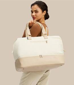 lot 41498 image: Large Travel Duffel Bag with Shoes Compartment, Carry On Overnight Tote Bag