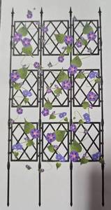 lot 41520 image: CKE Upgraded Garden Trellis for Climbing Plants, 78x33 Rustproof Metal Plant Trellis Support for Vegetable Fruit Flower Climbing Vine Plant, Tall Plant Trellis Frame for Climbing Plants Outdoor