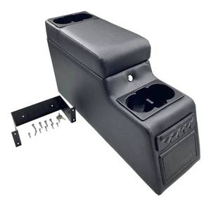 lot 41532 image: MOOSUN 31515 Denim Black Deluxe Locking Center Console for Jeep CJ-5 1976-1983, CJ-7 1976-1986, Wrangler YJ 1987-1995