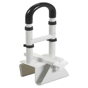 lot 41539 image: drive White Steel Bathtub Mount Bathtub Grab Bar 3 to 7 Inch Width RTL12036-ADJ