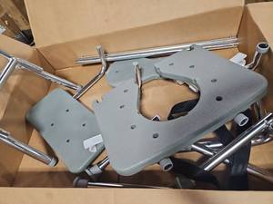 lot 41565 image: Aluminum Shower Chair Commode Stock Photo For Reference