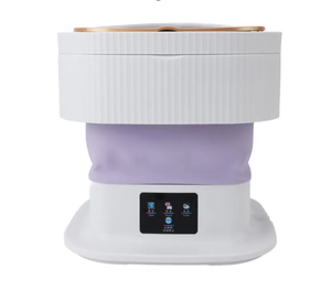 lot 60361 image: Portable Collapsible Mini Washing Machine, 3 Modes, Hidden Drain Tube,  11.5L  - Retail $65
