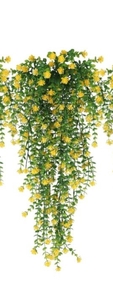 lot 60388 image: Outdoor Faux Eucalyptus Plant, Fake Greenery, 3 Pcs, Plus Bonus 5 ft Garland