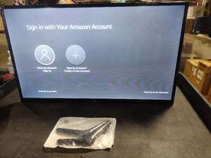 lot 60396 image: Amazon 32 in. High Definition Fire TV 2-Series, with Dolby Digital Plus, 720p HD Resolution, Support for HDR 10, HLG, & Dolby Digital Audio (Fire TV Alexa Voice Remote NOT Included) - Retail $149