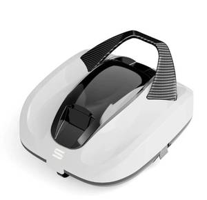 lot 60424 image: Automatic Pool Cleaner Robot, Cordless Robotic Pool Vacuum, Smart Navigation, White and Black