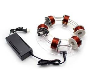 lot 60426 image: DIY Six Coils Circular Accelerator Electromagnetic Cyclotron Scientific Experiment Equipment Physics Teaching Aids Model (Six Coils)