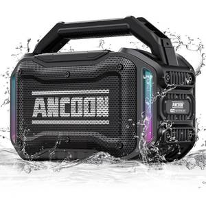 lot 60432 image: Speakers Bluetooth Wireless 80W(Peak) Loud Speaker with Bass, 20H Playtime, IPX6 Waterproof, Large Jobsite Speakers for Work, Outdoor, Workshop, Garage, Portable Speaker with TWS (Black)