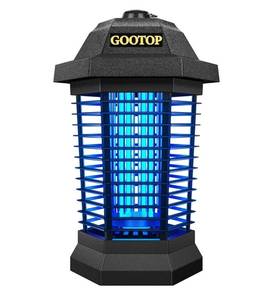 lot 60434 image: GOOTOP Bug Zapper Outdoor, Mosquito Zapper, 3 Prong Plug in Electric Fly Zapper, Mosquito Killer, Fly Traps, Flying Insects Zapper Indoor Outdoor 90-130V, 4200V, ABS Plastic Outer (Black)