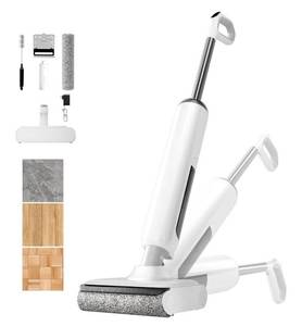 lot 60443 image: Wet Dry Vacuum Cleaner, 180° Lie-Flat Vacuum Mop All in One with Auto Self-Cleaning, Smart Floor Cleaner Machine for Hard Floor, 35 Mins Runtime, Edge Cleaning, Self-Propelled Vacuum Mop Combo. Retail $349