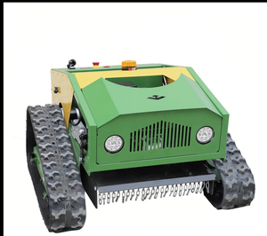 lot 1174 image: 2025 Unused SDLLM50 Remote Control Lawn Mower with Snowblade and Lights
