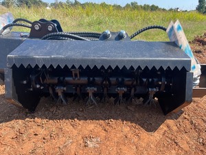 lot 1153 image: Unused Mini Excavator Brush Cutter - Awesome Attachment to reach under trees or up high