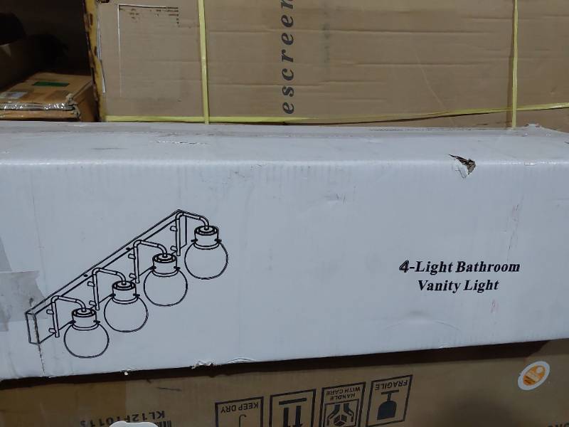 lot 20062 image: 4 Light bathroom Vanity Light