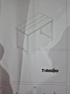 lot 20140 image: Tribesigns Modern Computer Desk, 70.8 x 31.5 inch Large Office Desk Computer Table Study Writing Desk Workstation for Home Office, RusticBlack - Retail $199