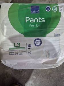 lot 20174 image: Abena Premium L3 Incontinence Pants - Retail $27