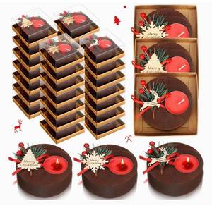 lot 20175 image: Christmas Tealight Candle Gift Set - 36 Pieces - Retail $29