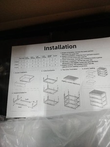 lot 1276 image: New Medium 4-Drawer Desktop Organizer - Black - Retail $25