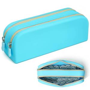 lot 2082 image: FQDGTFA Daily Contact Lens Organizer Case, Portable Travel Storage Case with Clearly Labeled R & L, Water-Resistant Disposable Contact Lens Dispenser, Storage up to 80 lenses - Retail $10