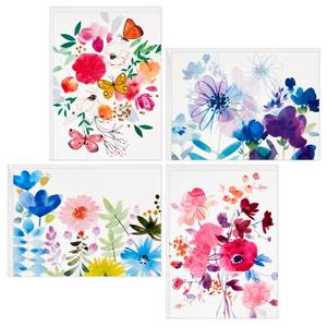 lot 2084 image: Hallmark Blank Cards Assortment, Painted Flowers (48 Cards with Envelopes) - Retail $10