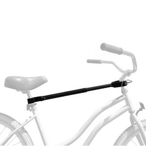 lot 2092 image: Retrospec Bike Rack Cross-Bar Top Tube Adjustable Adapter, Black, 18-28 (3545) - Retail $21