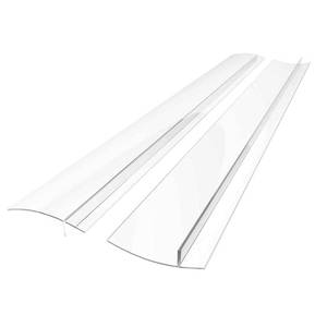 lot 2101 image: Lindas Essentials Silicone Stove Gap Covers (2 Pack), Heat Resistant Oven Gap Filler Seals Spaces Between Stovetop and Counter, Easy to Clean Stove Side Guard (25 Inches, Clear) - Retail $14