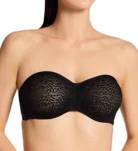 lot 2108 image: DKNY Womens Modern Lace Unlined Strapless Bra, Black 36dd - Retail $23