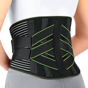 lot 2320 image: YAHA Back Brace for Lower Back Pain Relief for WomenMen with Lumbar Pad, Back Support Belt with 7 Stays for Heavy Lifting, Sedentariness, Breathable Lumbar Support for Herniated Disc, Sciatica - L - Retail $37