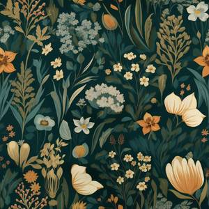lot 2346 image: Orainege Vintage Floral Peel and Stick Wallpaper Boho Floral Contact Paper 17.3in x118.1in Flower Wallpaper Peel and Stick Flower Self Adhesive Wall Paper for Bedroom Removable Decorative - Retail $10