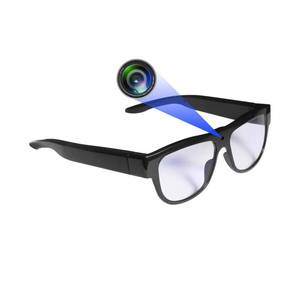 lot 2398 image: FNEWGK Camera Wearable Video Recording Glasses 1080p - Outdoor Sports Camera Glasses with 32GB Memory Card - Retail $50
