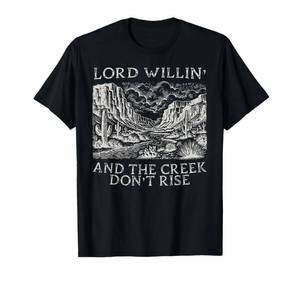lot 2452 image: Lord Willin And The Creek Dont Rise T-Shirt 2XL purple not black - Retail $16