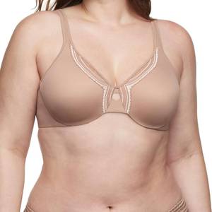 lot 2462 image: Olga Womens Butterfly Effect Minimizer Bra, Toasted Almond, 34D - Retail $34