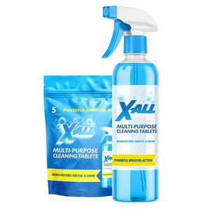 lot 2486 image: X-ALL Multi-Purpose Cleaner - Spray Bottle and 5x Cleaning Tablets - Retail $20
