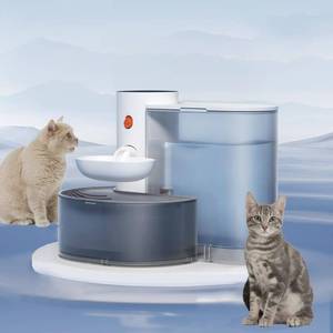 lot 5951 image: 105oz3L Smart Pet Water Fountain, Innovative Automatic Water Dispenser for Cats and Dogs, Large Capacity Wireless Cat Water Fountain, Rechargeable Pet Gravity Water Dispenser, Multiple Pets (White) - Retail $899