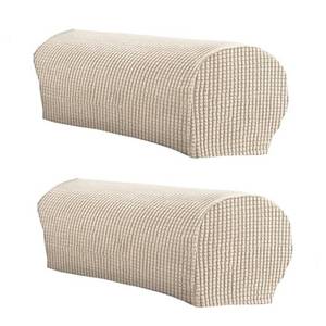 lot 6338 image: LINGXIYA Soft Stretch Plush Armrest Covers,Spandex Armrest Cover for ChairsSofas, Couch Arm Cover, Furniture Protector Armchair Slipcovers for Recliner, Set of 2 - Retail $13