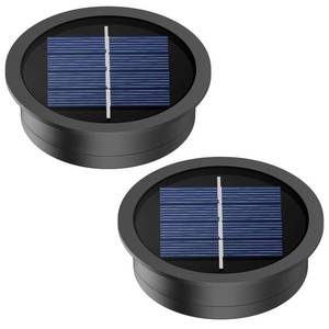 lot 6344 image: X-PREK 2 Pack Replacement Solar Light Parts(Top Size 2.76 inches, Bottom Size 2.36 inches),7 Lumens Warm White LED Light Bulbs Waterproof Solar Light Replacement Top - Retail $10