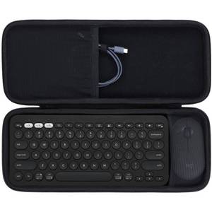 lot 6347 image: Lebakort Hard Carry Case Compatible with Logitech Pebble Keys 2 Combo K380s K380 Keyboard  M350 Pebble Mouse Combo (Black Case) - Retail $30