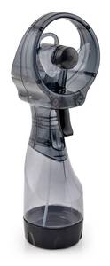 lot 6385 image: O2COOL Deluxe Handheld Battery Powered Water Misting Fan (Grey) - Retail $14