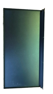 lot 9045 image: 8x17�� Black Metal Shelves, 2pk&nbsp