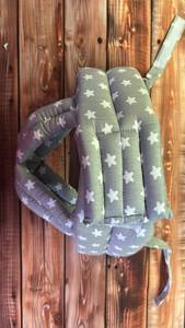 lot 10371 image: Grey Star Plush Baby Cushion - Retail $12