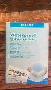 lot 10386 image: KEEFITT Waterproof CastDressing Cover - Large Size - Retail $15