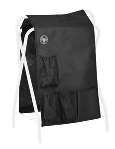 lot 10412 image: Harrison Howard Saddle Rack Saver with Storage Pockets Horse Tack Storage Accessory for Portable Saddle Rack Horse Stable Supplies Tack Organizer ��Saddle Rack not Included��-Black - Retail $36