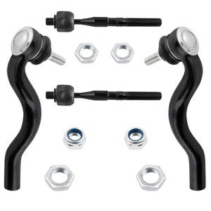 lot 10414 image: BOXI 4pcs Front Inner and Outer Tie Rods Fit for Dodge Durango 2011-2015  for Jeep Grand Cherokee 2011-2015 - Sport Utility 4-Door  ES800973 ES800972 EV800987 - Retail $52