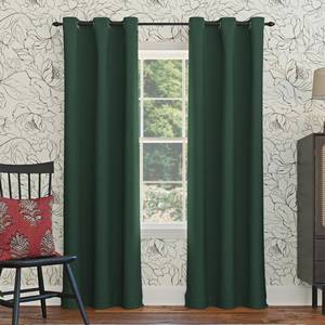 lot 10422 image: Sun Zero Easton Energy Saving Blackout Grommet Curtain Panel, Evergreen, 40 W x 84 L (1 Panel) - Retail $10